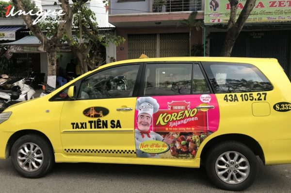 báo giá quảng cáo taxi tiên sa