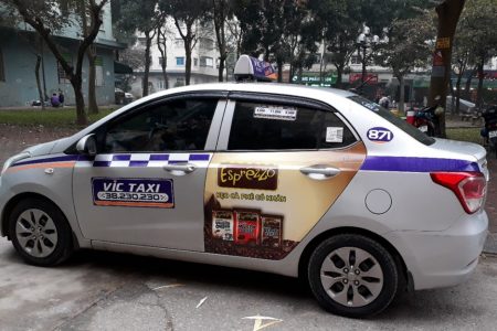 báo giá quảng cáo taxi vic