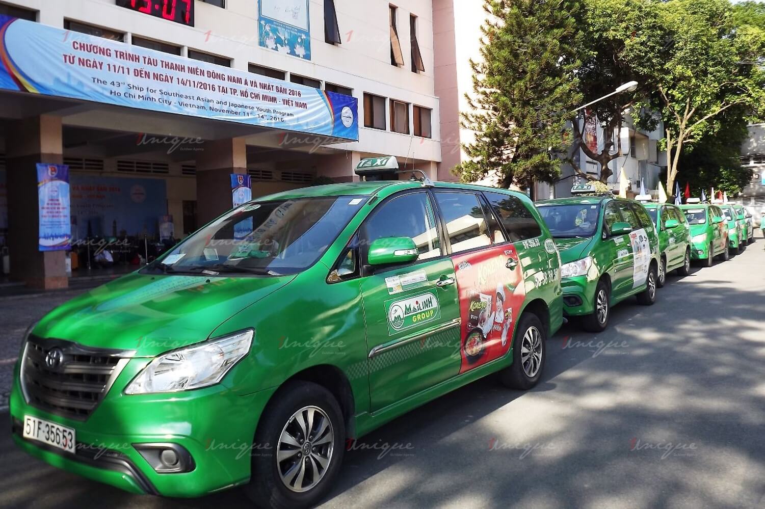 quảng cáo taxi mai linh