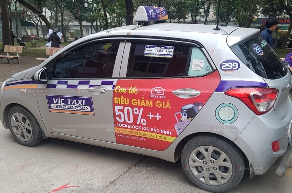 quảng cáo taxi ở bắc ninh