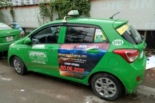 quảng cáo taxi ở yên bái