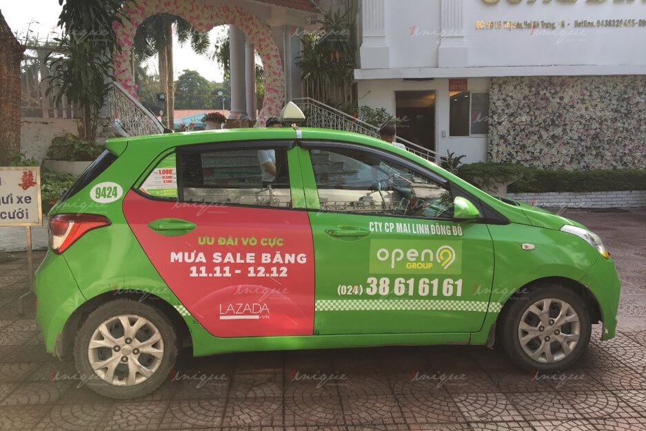 quảng cáo trên taxi open99