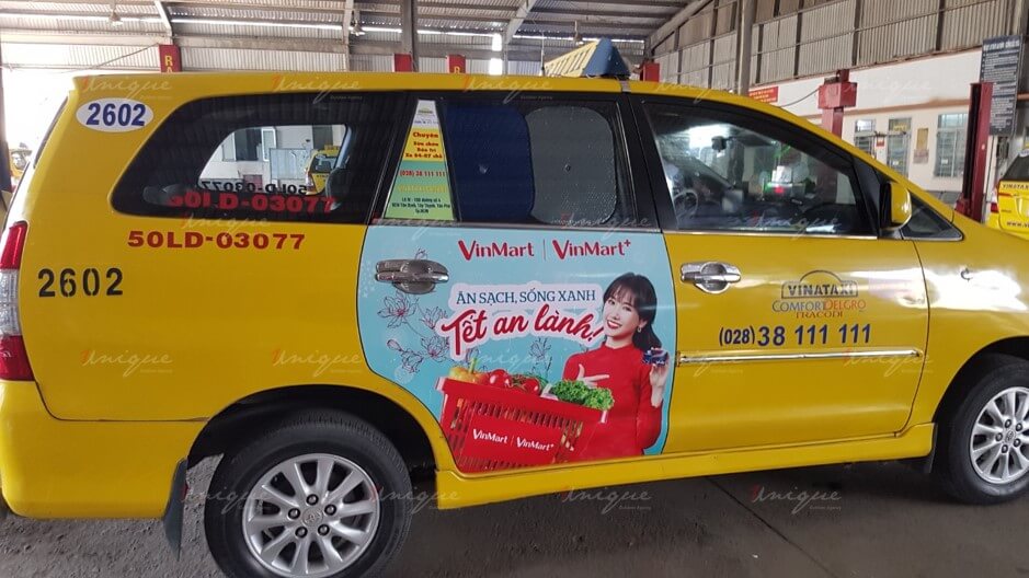 quảng cáo vina taxi