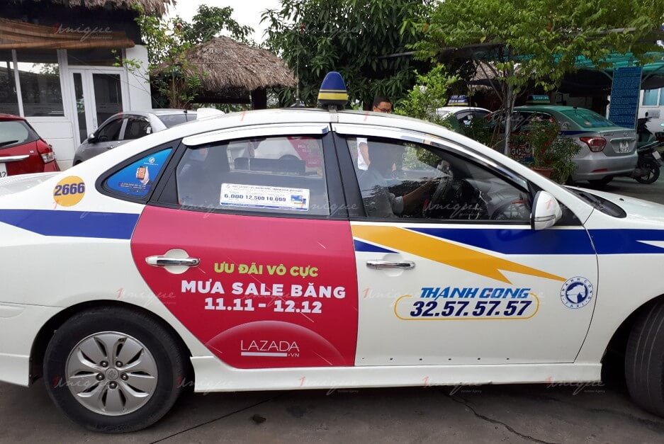 quảng cáo taxi thành công