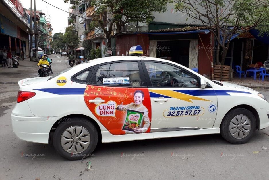 quảng cáo taxi thành công