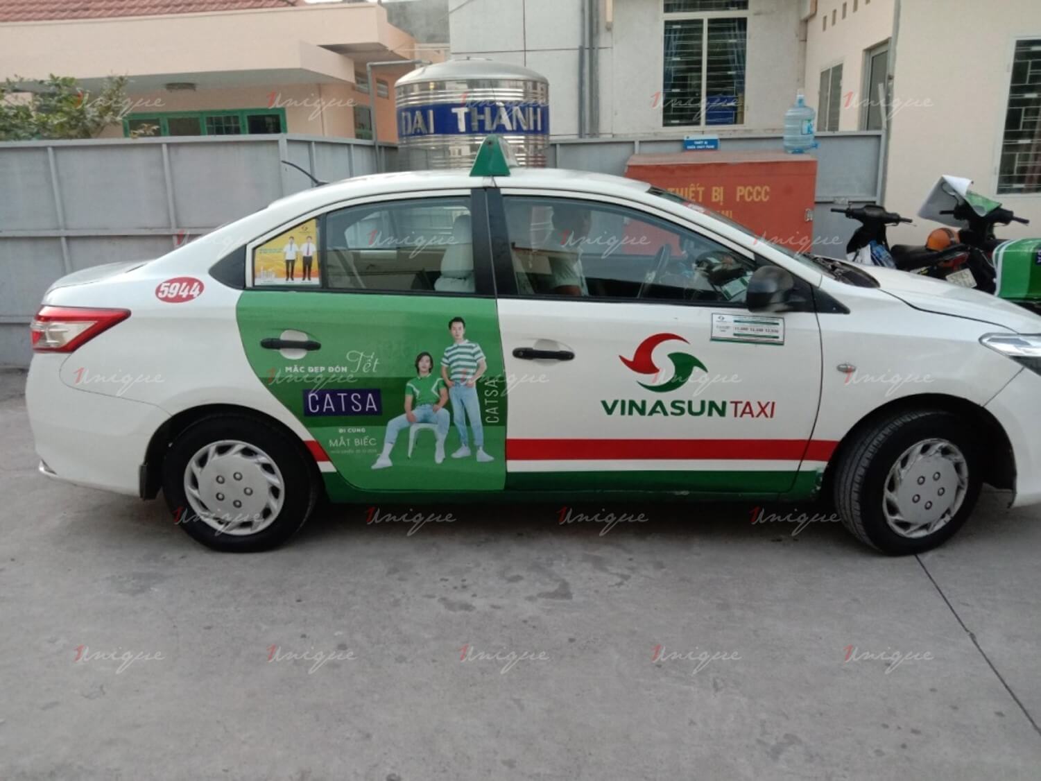 Thời trang Catsa triển khai quảng cáo trên taxi Vinasun