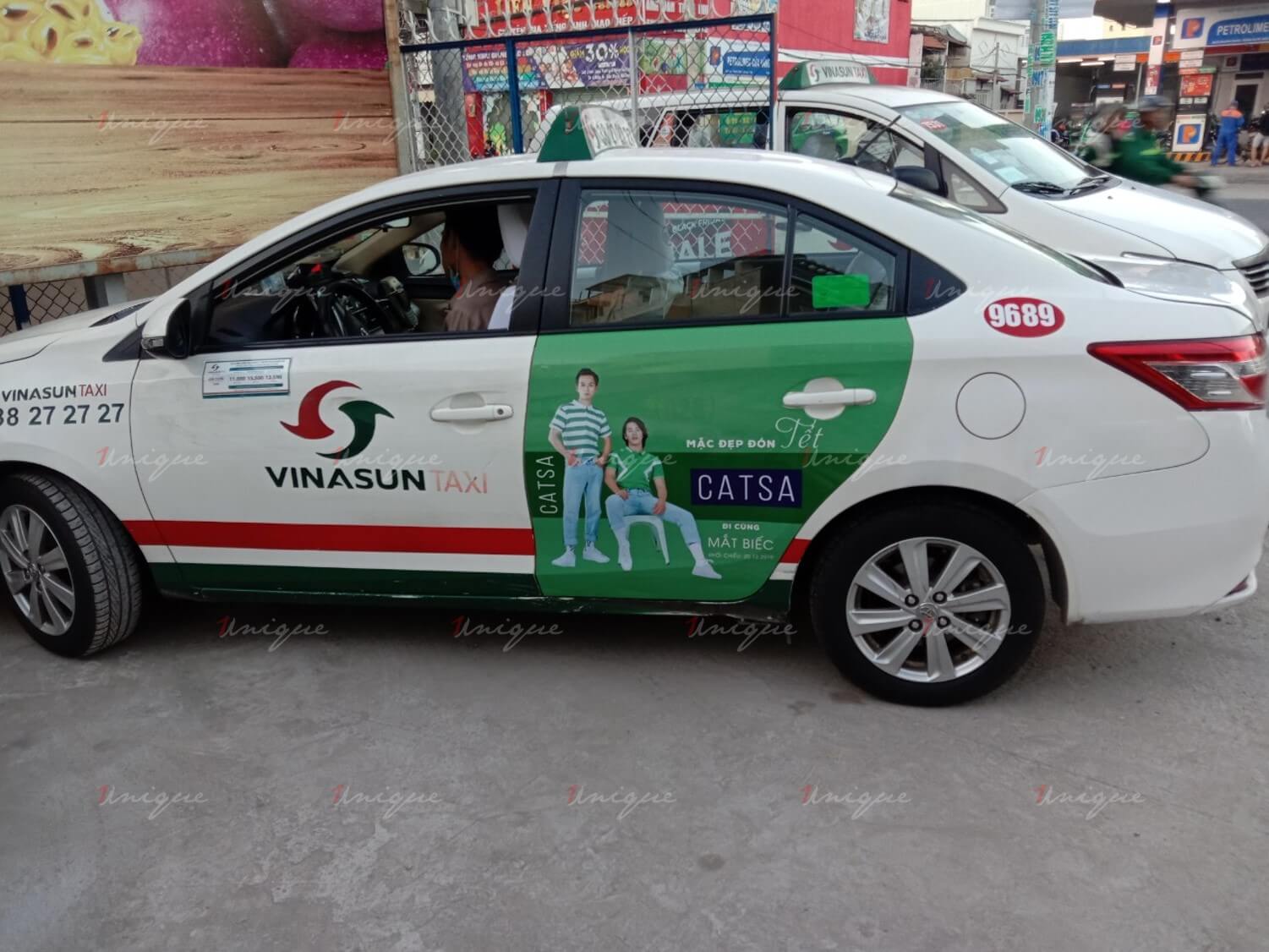 Thời trang Catsa triển khai quảng cáo trên taxi Vinasun