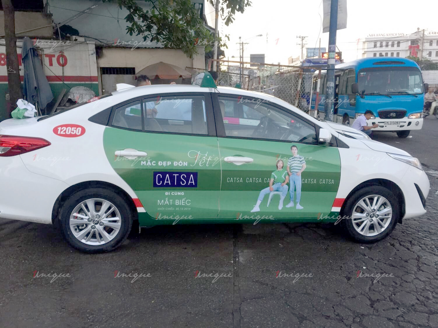 Thời trang Catsa triển khai quảng cáo trên taxi Vinasun