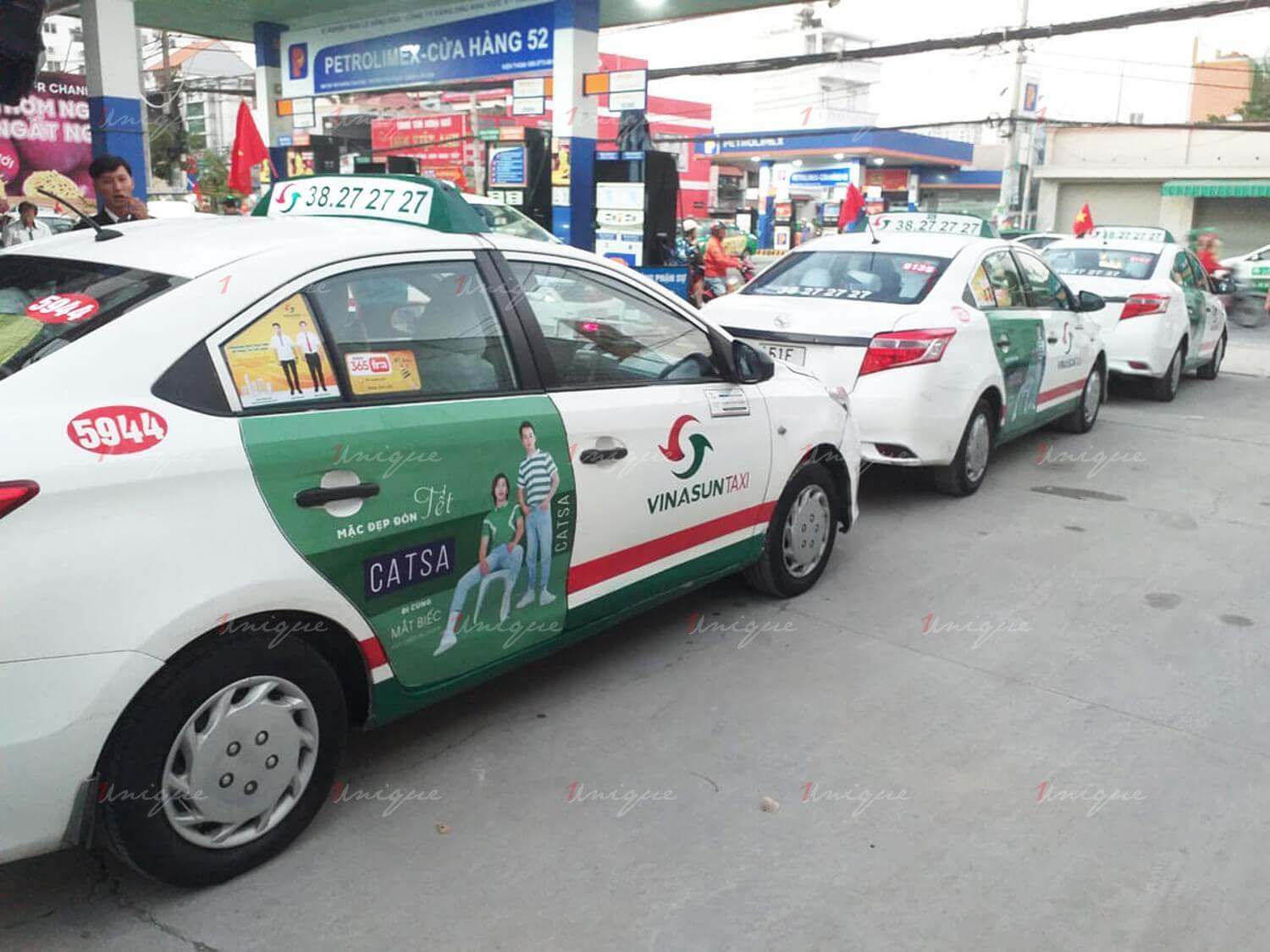 Thời trang Catsa triển khai quảng cáo trên taxi Vinasun