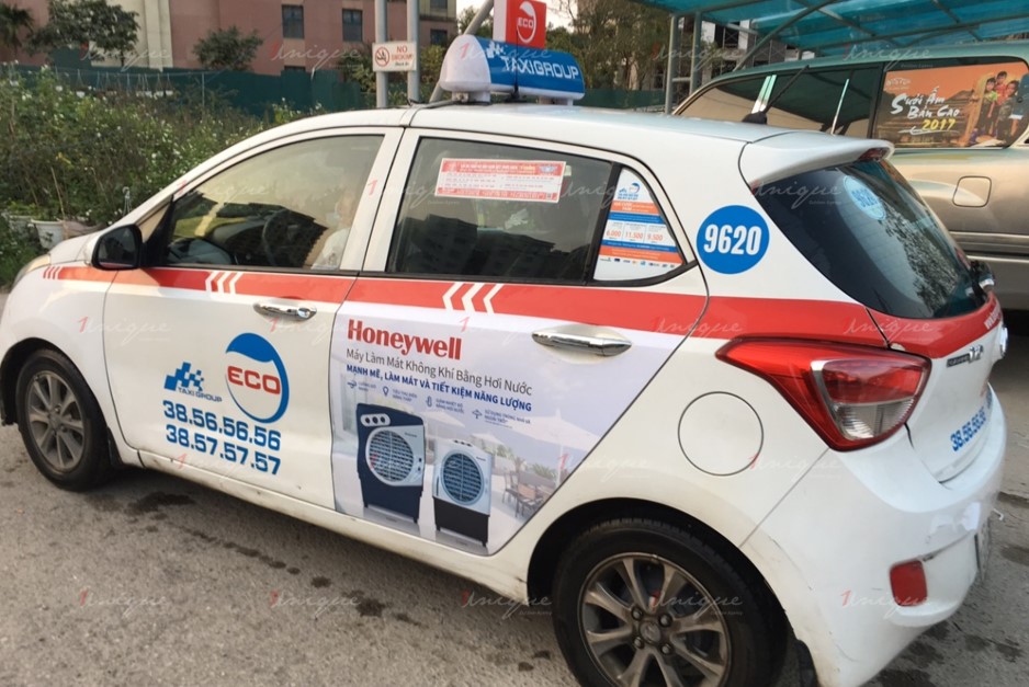 Chiến dịch quảng cáo trên taxi của quạt điều hòa Honeywell