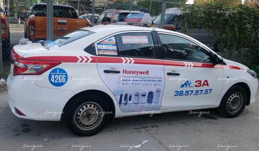 Chiến dịch quảng cáo trên taxi của quạt điều hòa Honeywell