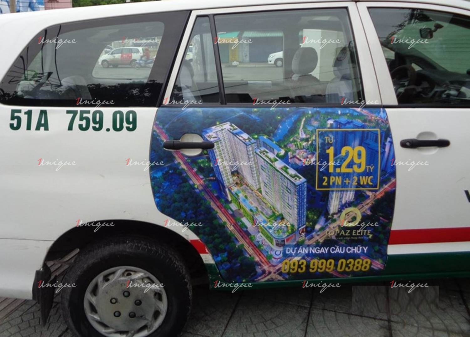 Phủ sóng thương hiệu với chiến dịch quảng cáo taxi của Topaz Elite